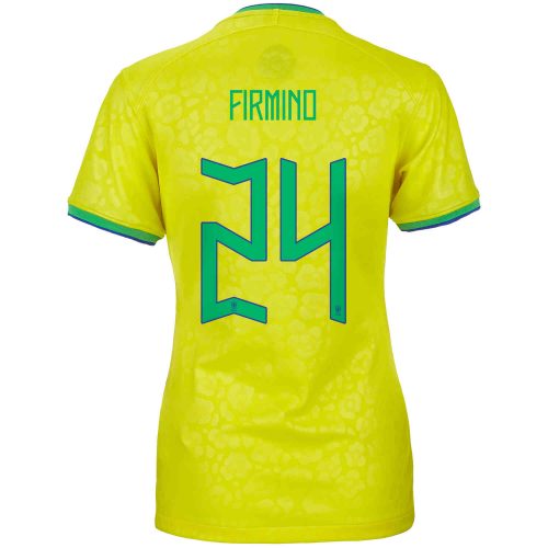 2022 Womens Nike Roberto Firmino Brazil Home Jersey