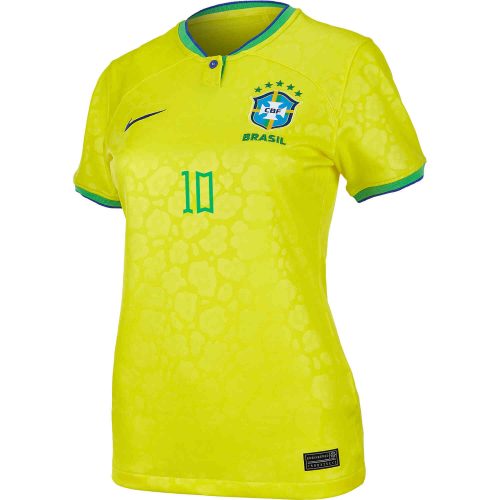 2022 Womens Nike Neymar Jr Brazil Home Jersey