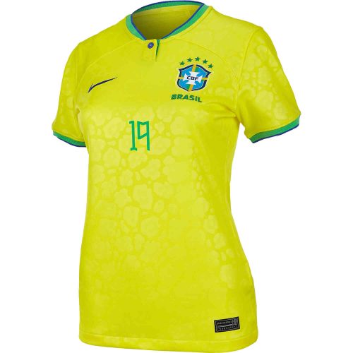 2022 Womens Nike Raphinha Brazil Home Jersey