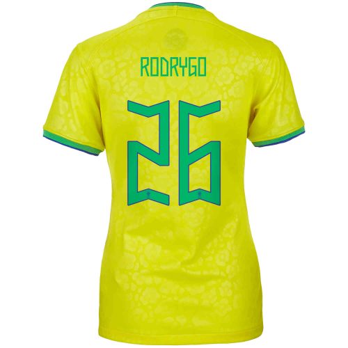 2022 Womens Nike Rodrygo Brazil Home Jersey