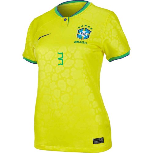 2022 Womens Nike Thiago Silva Brazil Home Jersey