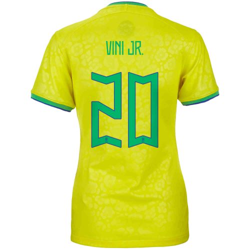 2022 Womens Nike Vinicius Jr. Brazil Home Jersey