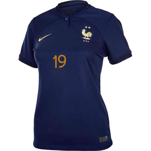 2022 Womens Nike Karim Benzema France Home Jersey
