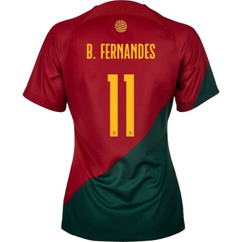 2022 Womens Nike Bruno Fernandes Portugal Home Jersey