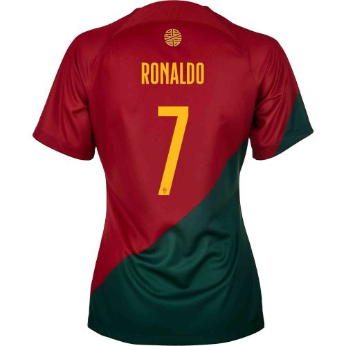 2022 Womens Nike Cristiano Ronaldo Portugal Home Jersey