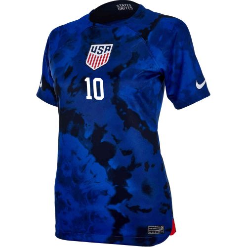 2022 Womens Nike Christian Pulisic USA Away Jersey