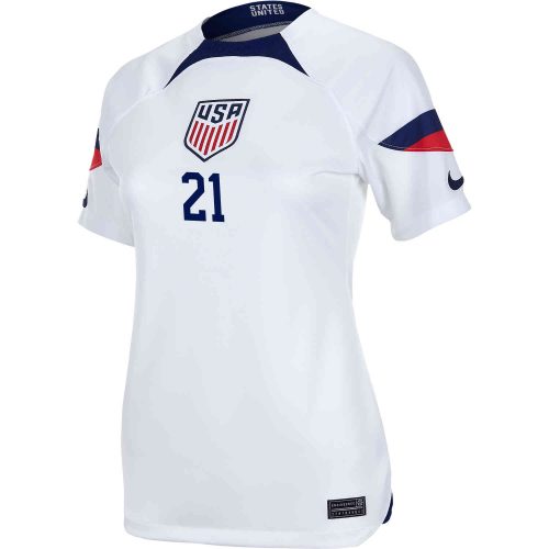 2022 Nike Timothy Weah USA Home Jersey