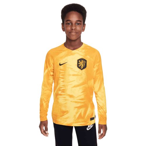Kids Nike Netherlands L/S Home Jersey – 2022