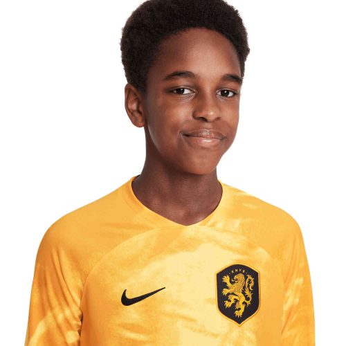 Kids Nike Netherlands L/S Home Jersey – 2022