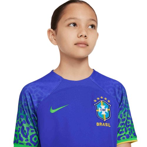 Kids Nike Brazil Away Jersey – 2022