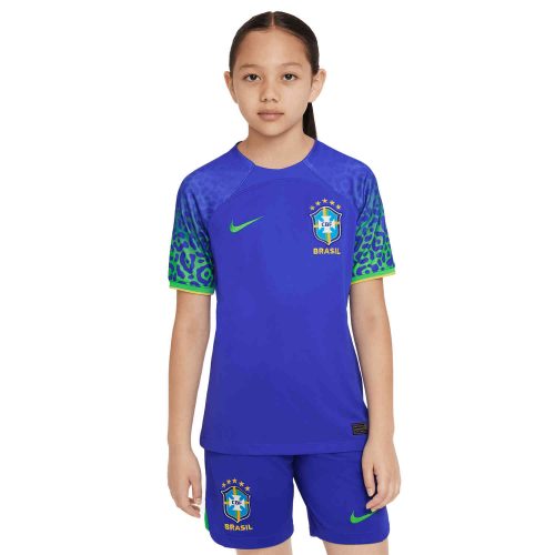 2022 Kids Nike Brazil Away Jersey