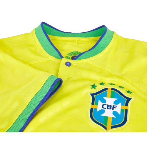 2022 Kids Nike Brazil Home Jersey