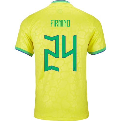 2022 Kids Nike Roberto Firmino Brazil Home Jersey