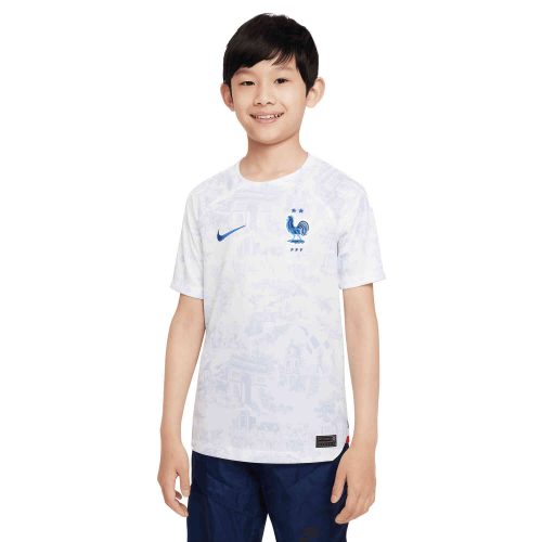 2022 Kids Nike Kylian Mbappe France Away Jersey