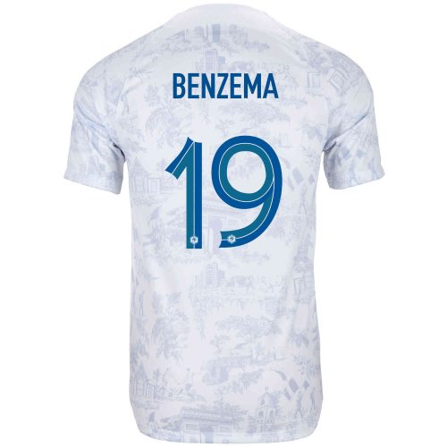 2022 Kids Nike Karim Benzema France Away Jersey
