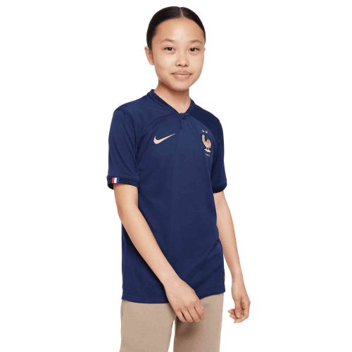 2022 Kids Nike Karim Benzema France Home Jersey