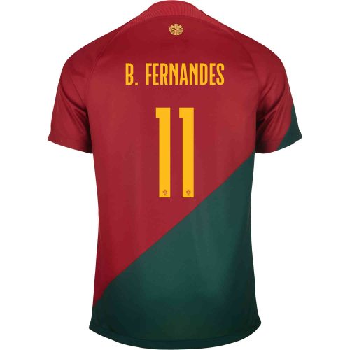 2022 Kids Nike Bruno Fernandes Portugal Home Jersey
