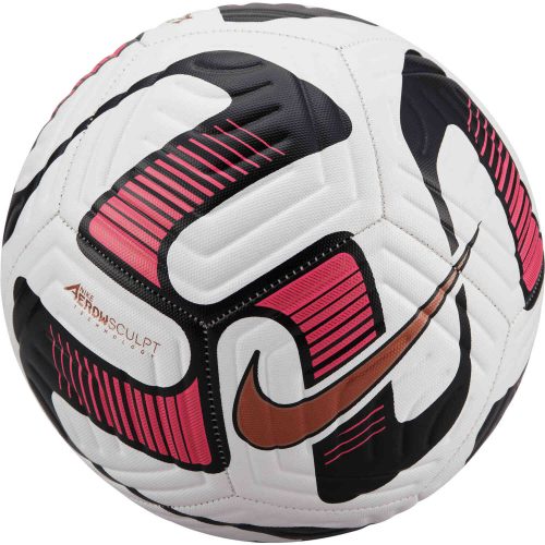 Nike Academy Soccer Ball – White & Metallic Copper with Pink Blast