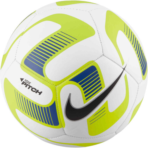 Nike Pitch Soccer Ball – White & Volt with Black
