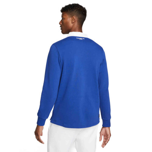 Nike Chelsea L/S Polo – Rush Blue/White