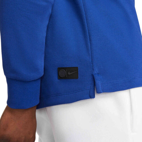 Nike Chelsea L/S Polo – Rush Blue/White