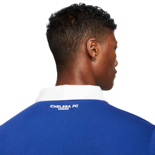 Nike Chelsea L/S Polo – Rush Blue/White