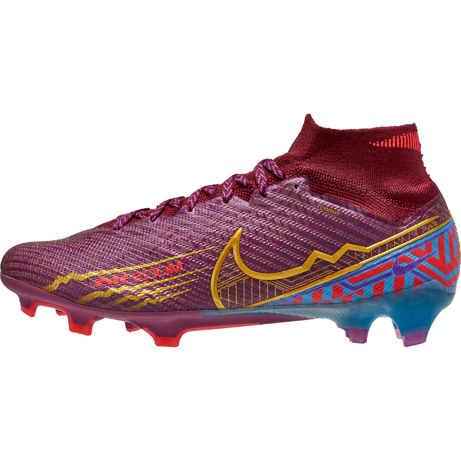 Nike Mbappe Zoom Mercurial Superfly 9 Elite FG – Dark Beetroot & Metallic Vivid Gold