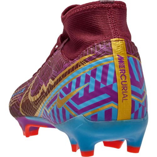 Nike Mbappe Zoom Mercurial Superfly 9 Academy FG – Dark Beetroot & Metallic Vivid Gold