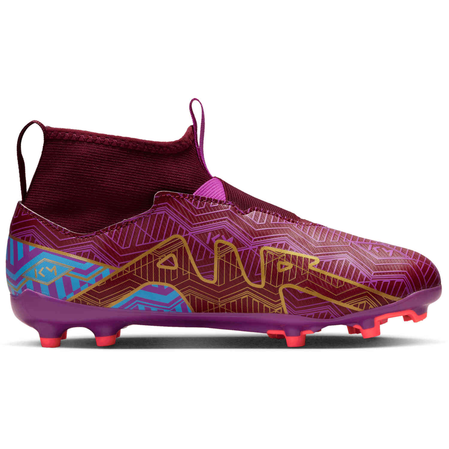 Kids Nike Mbappe Zoom Mercurial Superfly 9 Academy FG Dark