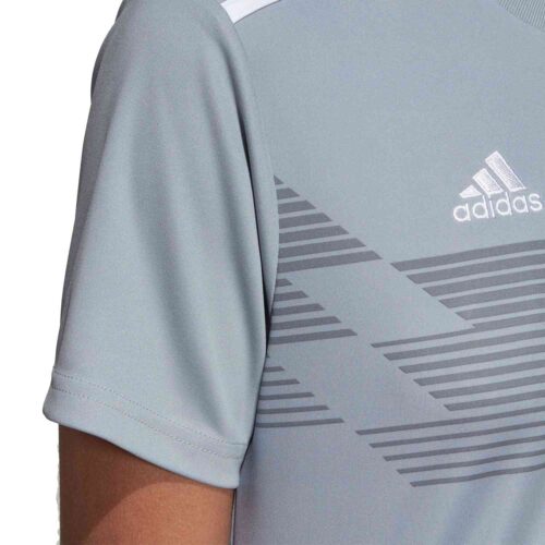 Womens adidas Campeon 19 Jersey – Light Grey/White