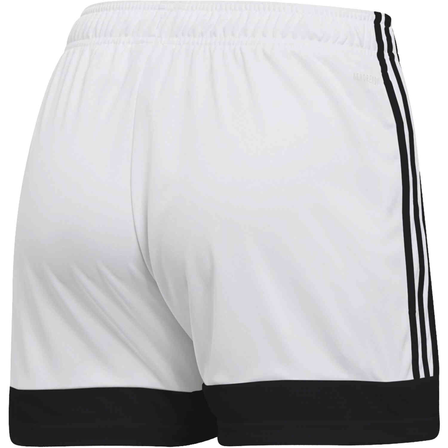 Descriptive jury birth Womens adidas Tastigo 19 Shorts - White/Black - SoccerPro