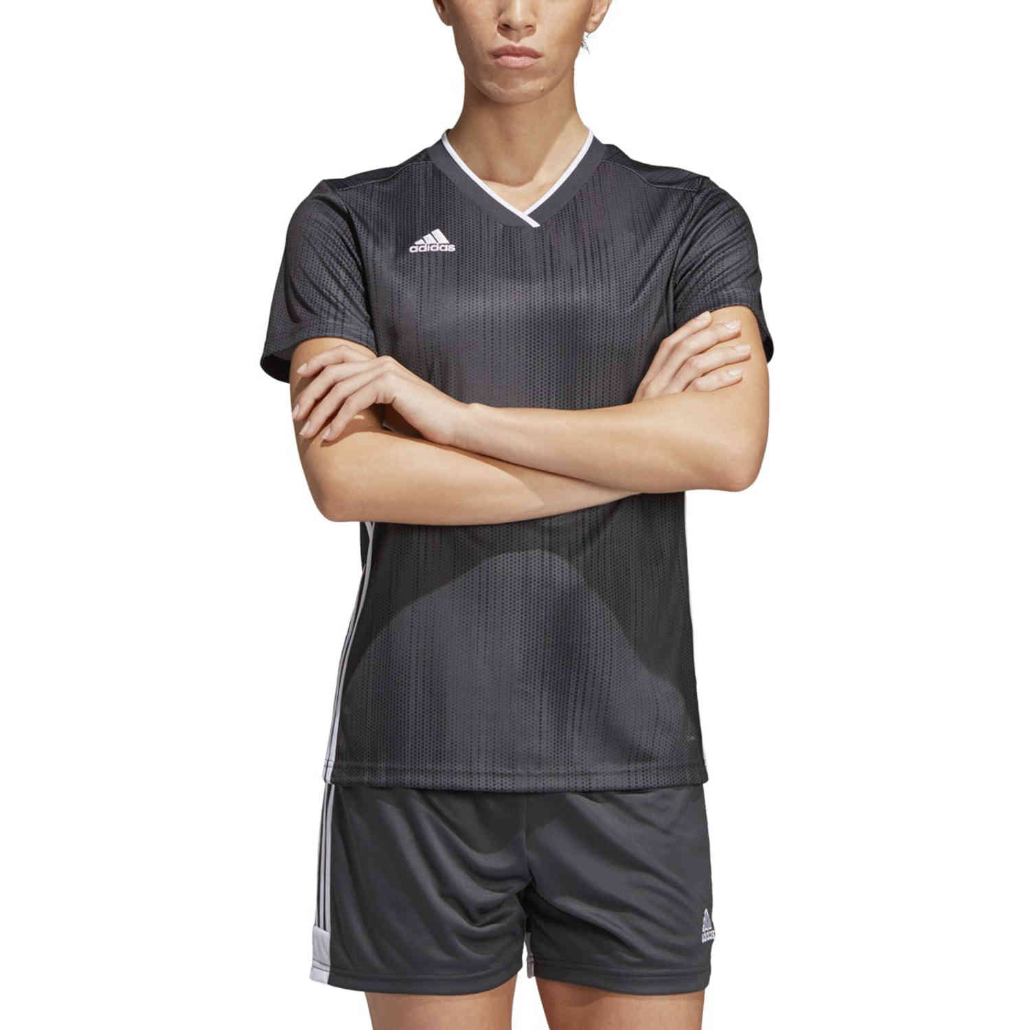 Womens adidas Tiro 19 Jersey - DGH Grey - SoccerPro