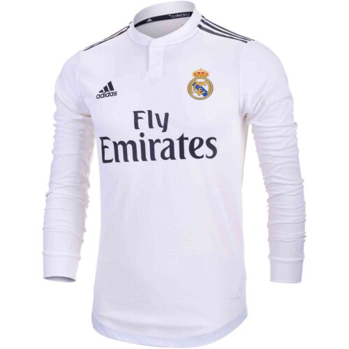 adidas Isco Real Madrid Home Authentic L/S  Jersey 2018-19