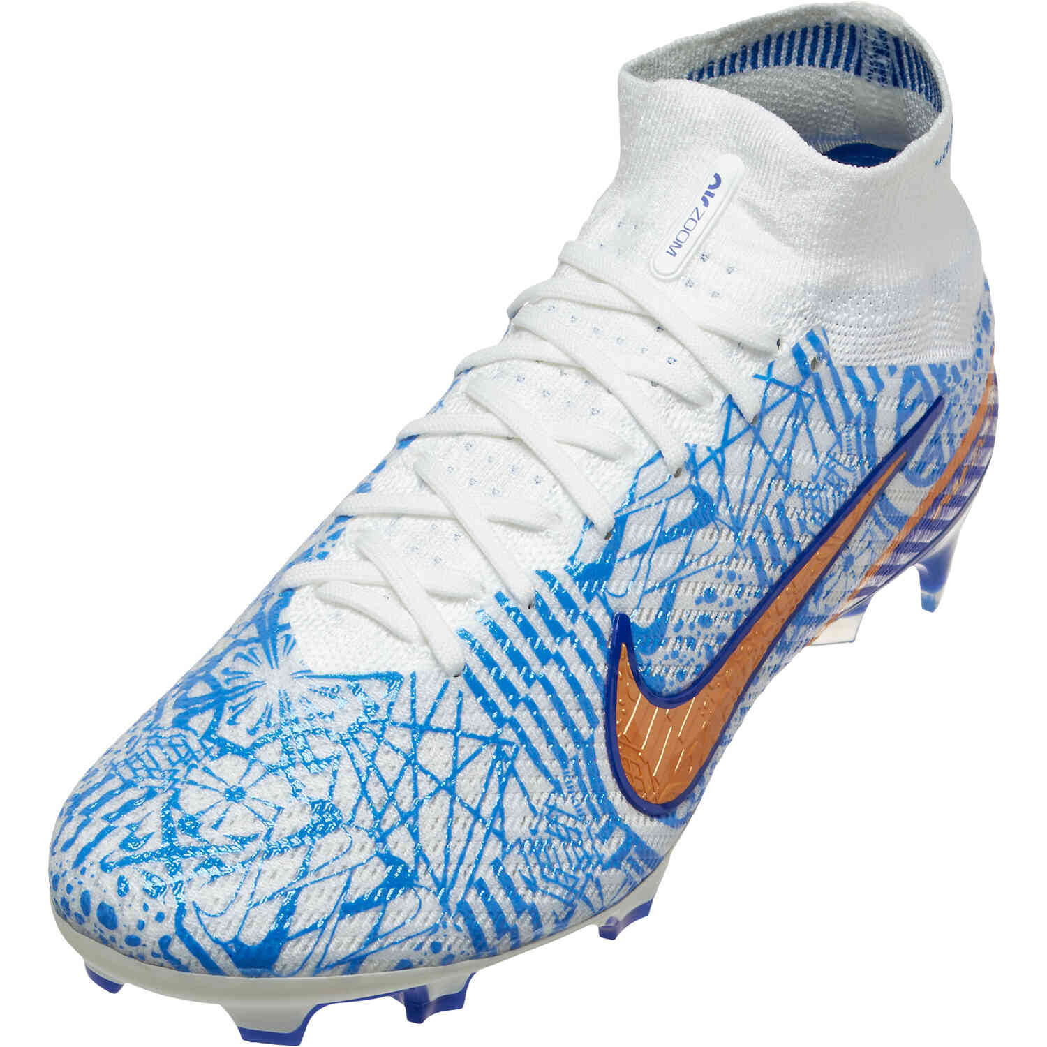 Nike CR7 Mercurial 9 Elite FG - White Metallic Copper with Concord - SoccerPro