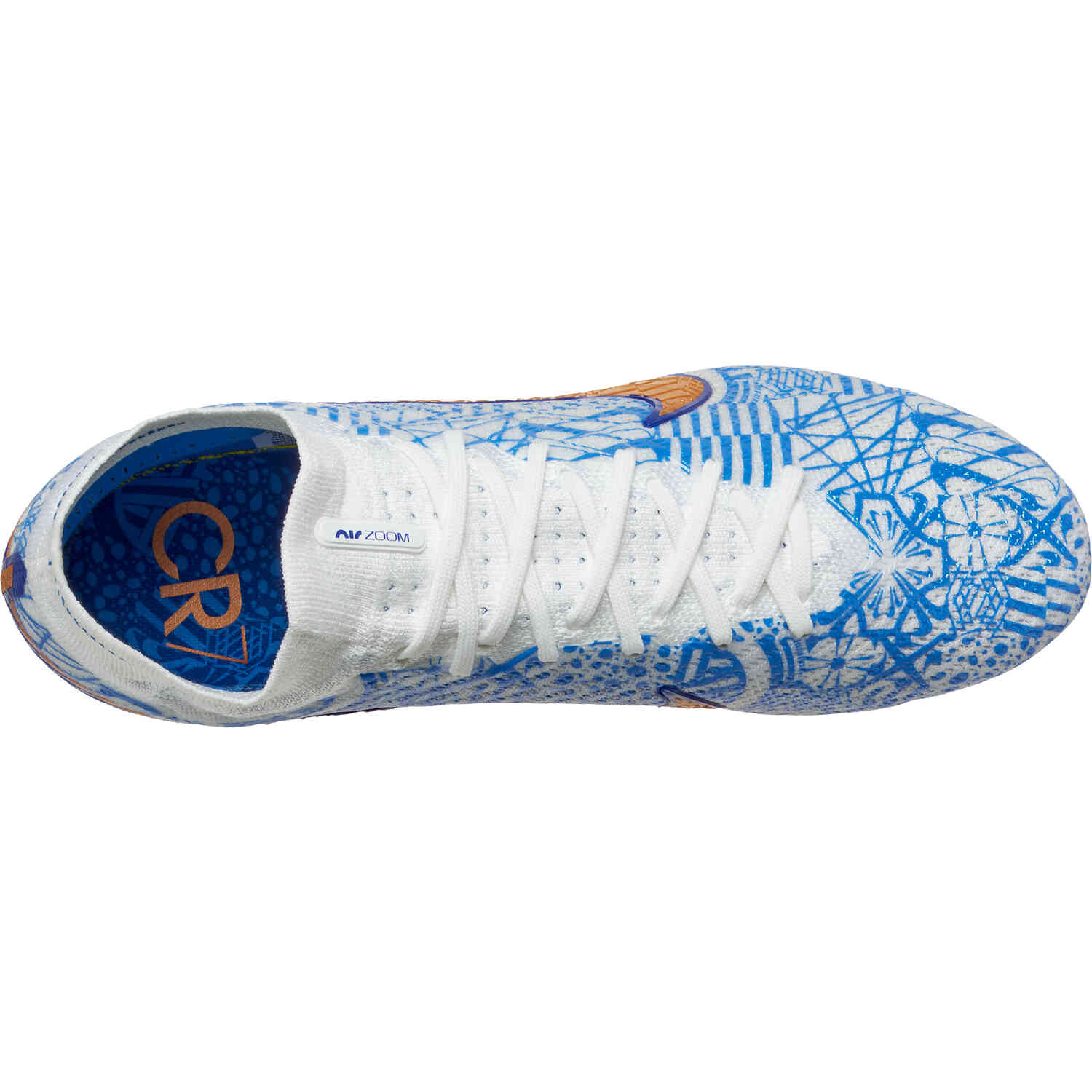 Nike CR7 Zoom Mercurial Superfly 9 Elite FG - White u0026 Metallic Copper with  Concord - SoccerPro