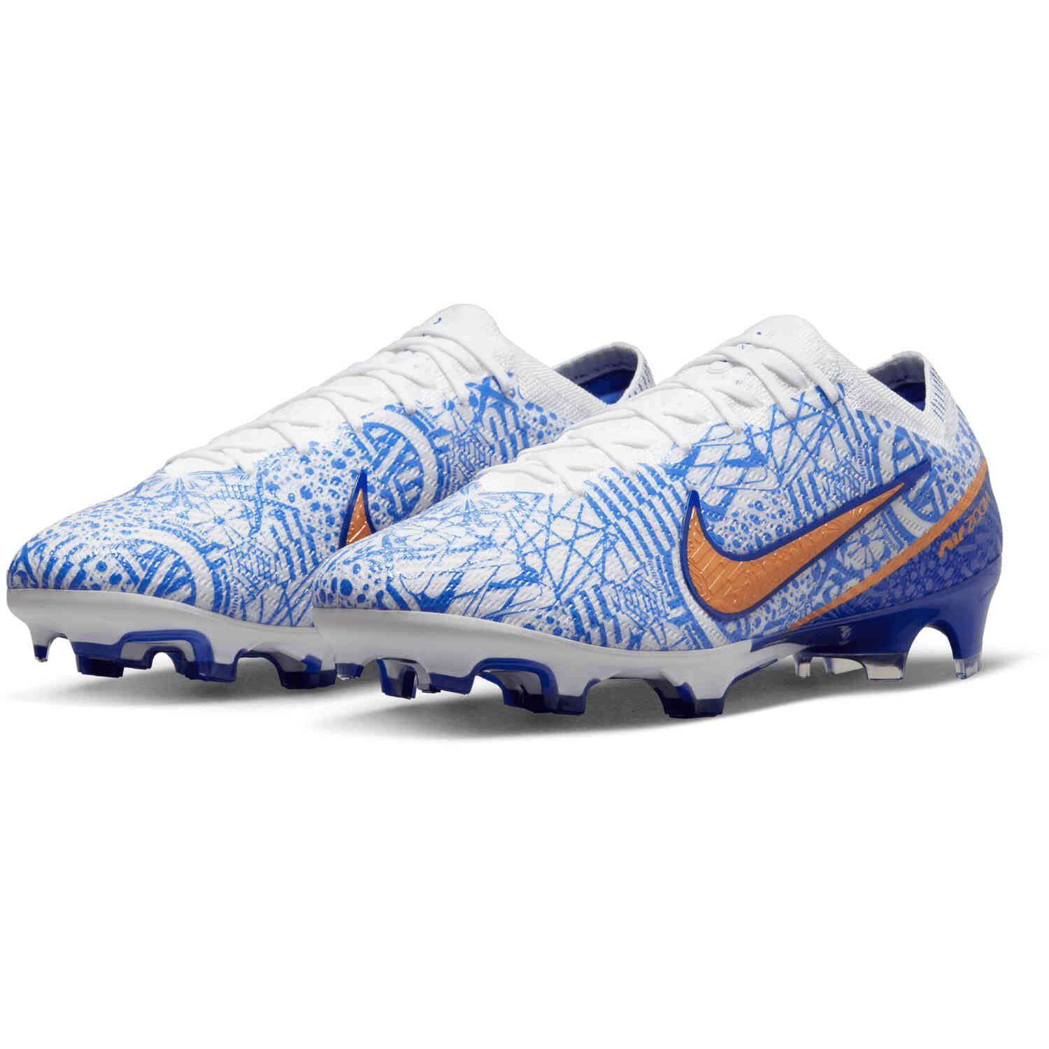 Nike CR7 Zoom Vapor 15 FG - White Metallic Copper with Concord - SoccerPro