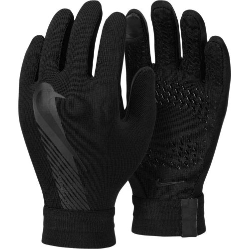 Kids Nike Academy Thermafit Fieldplayer Gloves – Black & Black with Black