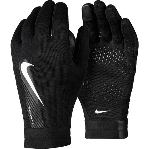 Nike Academy Thermafit Fieldplayer Gloves – Black & Black with White