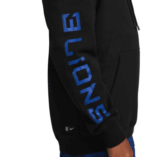 Nike England Heavyweight Hoodie – Black/Blue Fury