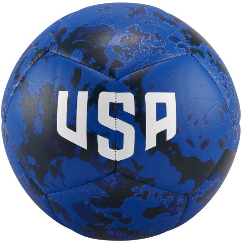 Nike USA Pitch Soccer Ball – Bright Blue & Dark Obsidian with White