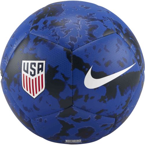 Nike USA Pitch Soccer Ball – Bright Blue & Dark Obsidian with White