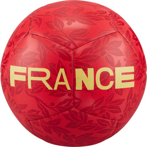 Nike France Pitch Soccer Ball – University Red & Gym Red with Saturn Gold
