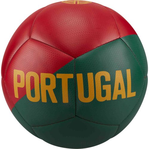 Nike Portugal Pitch Soccer Ball – Gorge Green & Pepper Red with Gold Dart