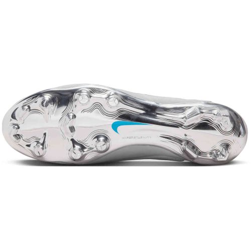 Nike Made in Italy Tiempo Legend 9 Elite FG – White & Game Royal with Metallic Silver