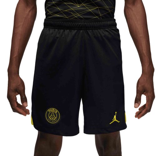 Jordan PSG 4th Shorts – Black/Tour Yellow/Tour Yellow