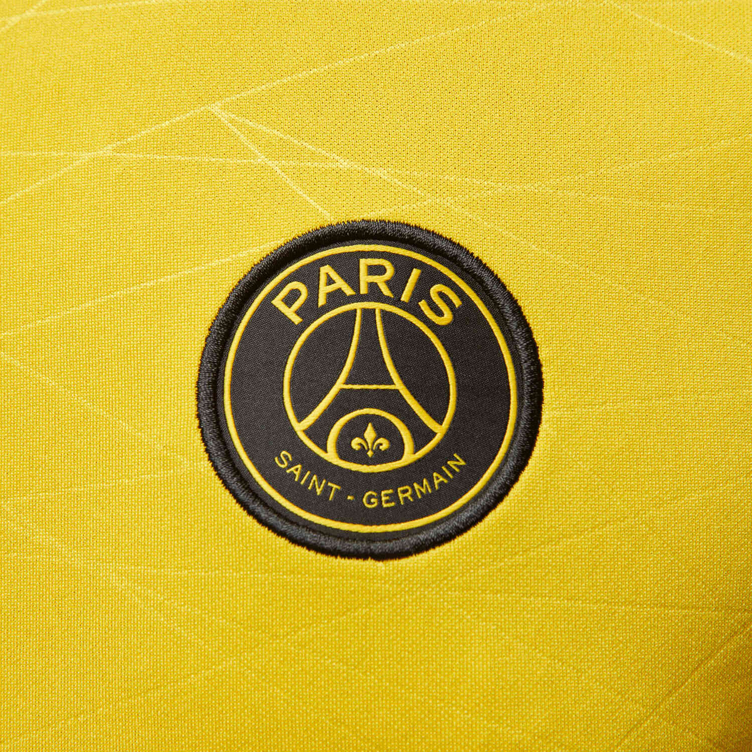 Jordan PSG 4th Lifestyle Pre-Match Top - Tour Yellow/Tour Yellow/Black/Black - SoccerPro