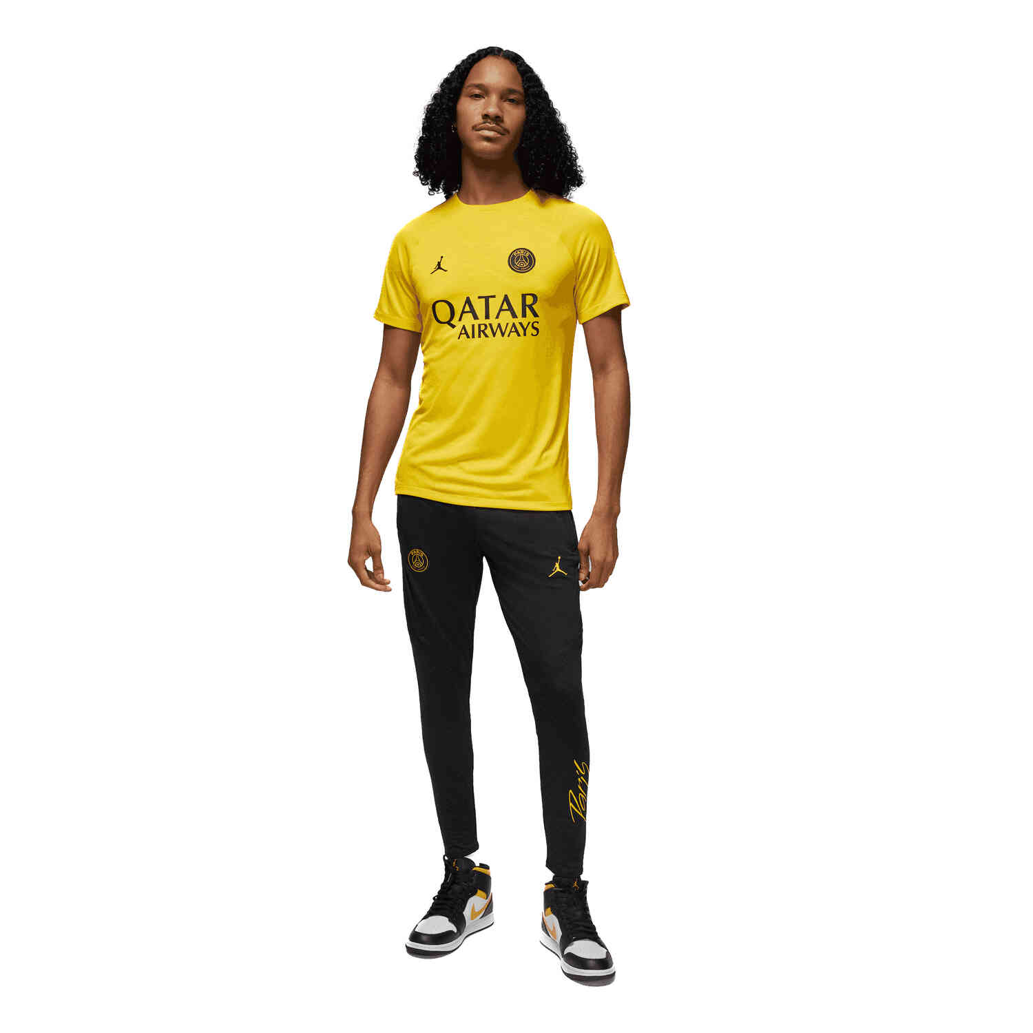 Jordan PSG 4th Lifestyle Pre-Match Top – Tour Yellow/Tour Yellow/Black/Black