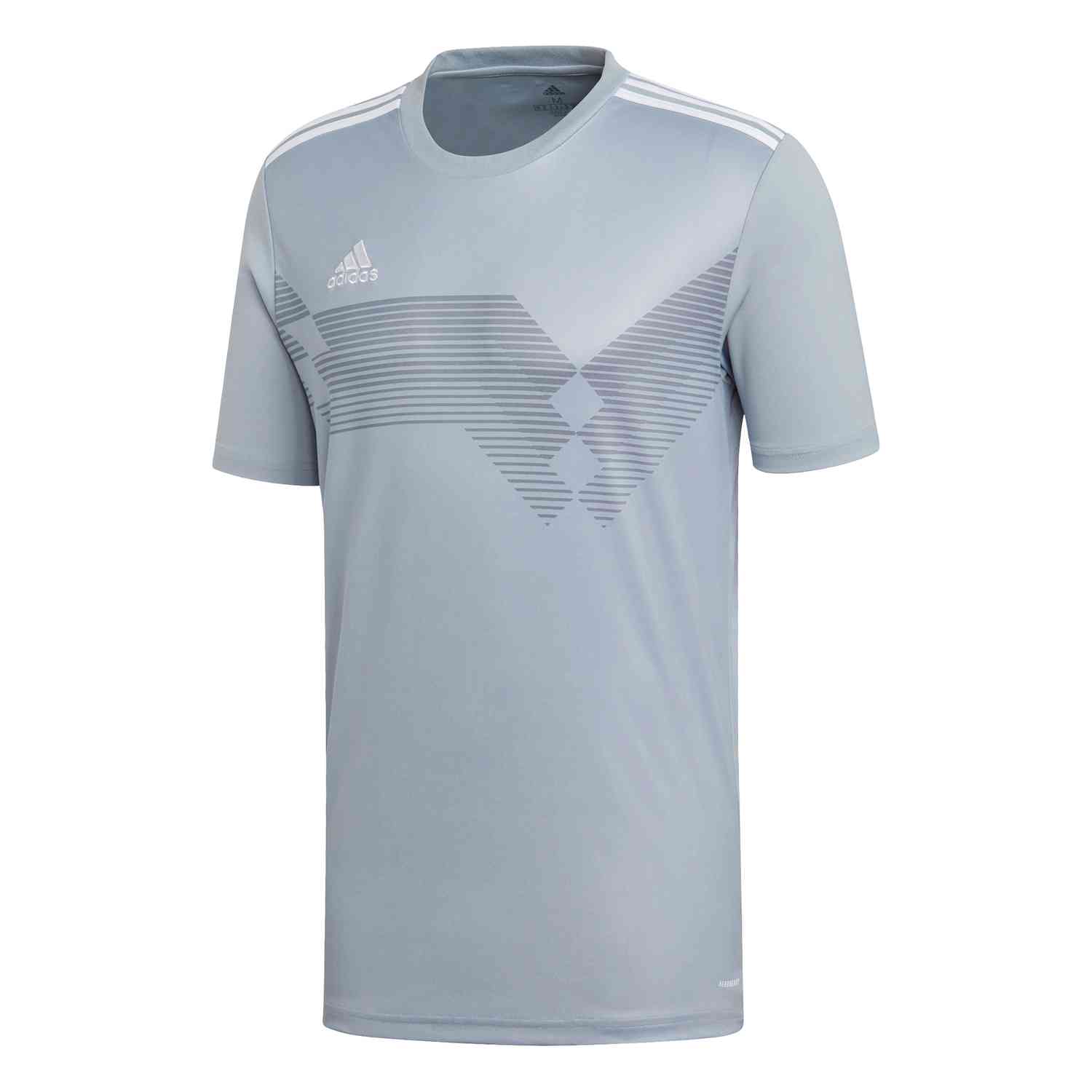 adidas Campeon 19 Jersey - Light Grey/White - SoccerPro