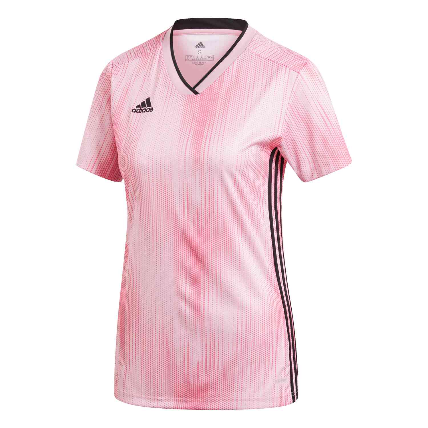 Womens adidas Tiro 19 Jersey - True Pink/Black - SoccerPro