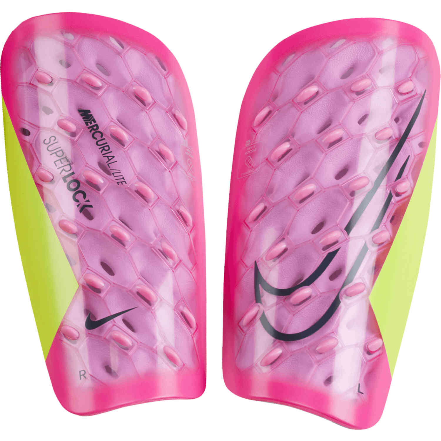Nike Mercurial Lite Superlock Shin Guards Pink L